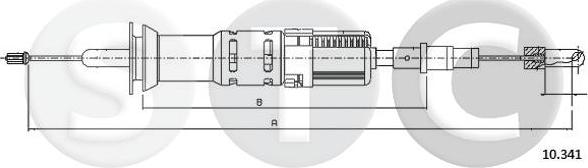 STC T483627 - Трос, управління зчепленням autozip.com.ua