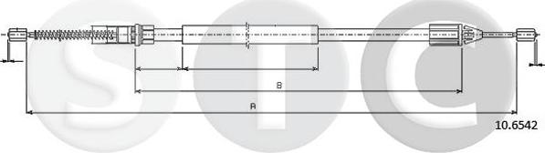 STC T483073 - Трос, гальмівна система autozip.com.ua