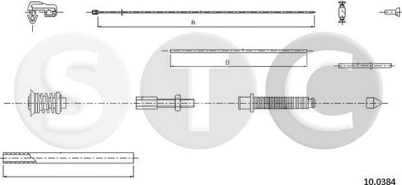 STC T483141 - Тросик газу autozip.com.ua