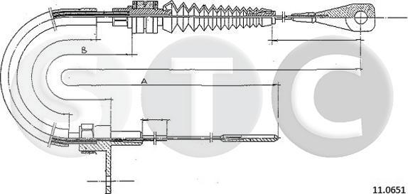 STC T483840 - Тросик газу autozip.com.ua