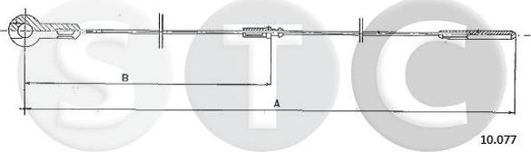STC T483805 - Тросик газу autozip.com.ua