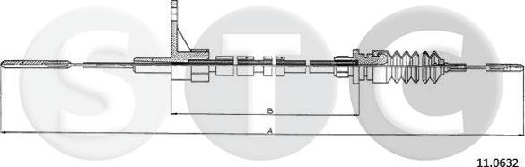 STC T483819 - Тросик газу autozip.com.ua