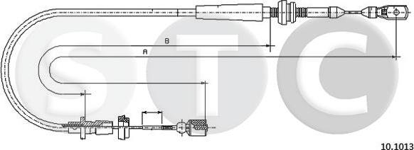 STC T483834 - Тросик газу autozip.com.ua