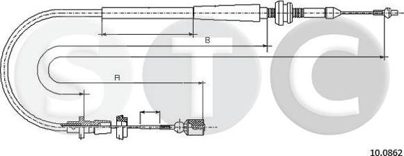STC T483824 - Тросик газу autozip.com.ua