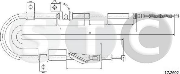 STC T483300 - Трос, гальмівна система autozip.com.ua