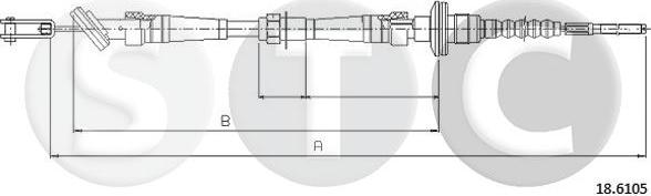 STC T483314 - Трос, управління зчепленням autozip.com.ua