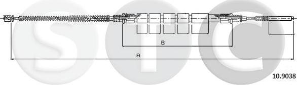 STC T483290 - Трос, гальмівна система autozip.com.ua