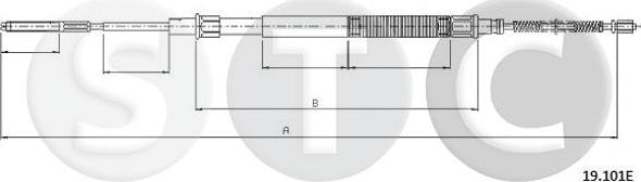 STC T483246 - Трос, гальмівна система autozip.com.ua