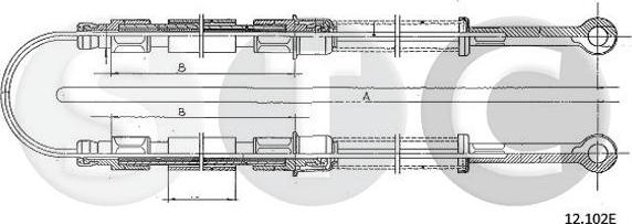 STC T483243 - Трос, гальмівна система autozip.com.ua