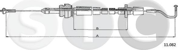 STC T483795 - Тросик газу autozip.com.ua