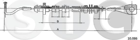 STC T483791 - Тросик газу autozip.com.ua