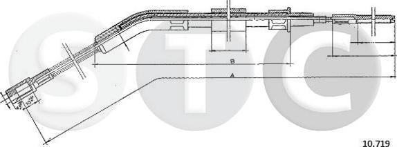 STC T483700 - Трос, гальмівна система autozip.com.ua