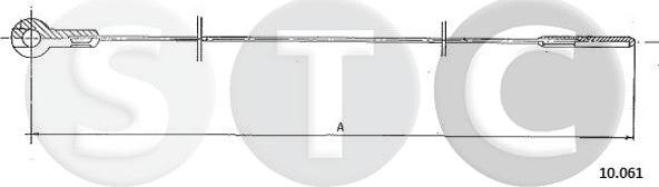 STC T483780 - Тросик газу autozip.com.ua