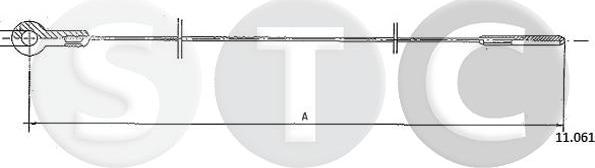 STC T483779 - Тросик газу autozip.com.ua