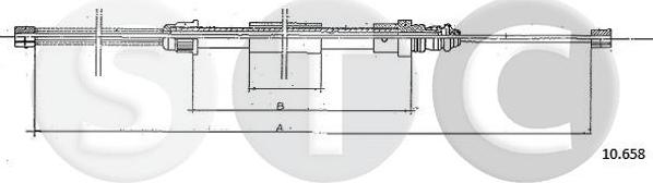 STC T482999 - Трос, гальмівна система autozip.com.ua