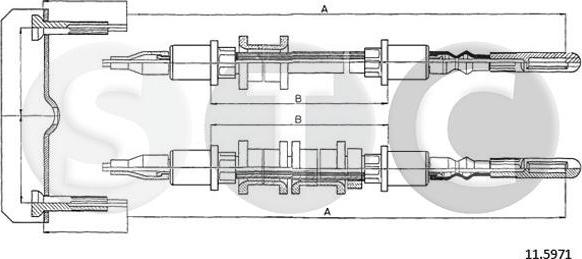 STC T482497 - Трос, гальмівна система autozip.com.ua