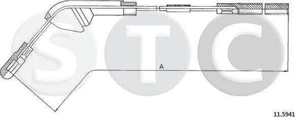 STC T482501 - Трос, гальмівна система autozip.com.ua