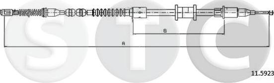 STC T482517 - Трос, гальмівна система autozip.com.ua