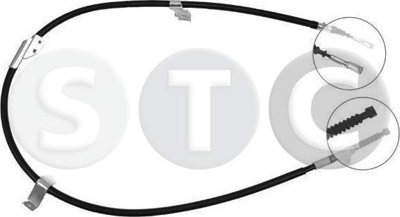 STC T482313 - Трос, гальмівна система autozip.com.ua