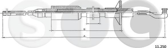 STC T482380 - Трос, управління зчепленням autozip.com.ua