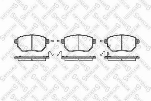 Stellox 996 002B-SX - Гальмівні колодки, дискові гальма autozip.com.ua