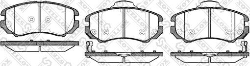 Stellox 964 002BL-SX - Гальмівні колодки, дискові гальма autozip.com.ua