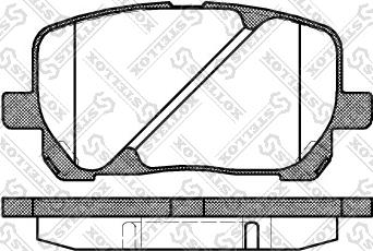 Stellox 965 000B-SX - Гальмівні колодки, дискові гальма autozip.com.ua