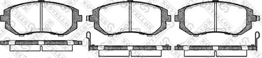 Stellox 962 002B-SX - Гальмівні колодки, дискові гальма autozip.com.ua