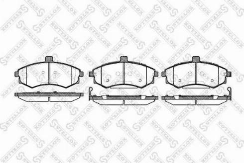 Stellox 904 002L-SX - Гальмівні колодки, дискові гальма autozip.com.ua