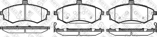 Stellox 904 002B-SX - Гальмівні колодки, дискові гальма autozip.com.ua