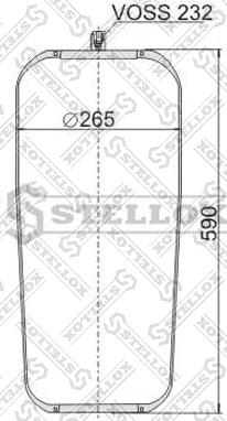 Stellox 90-48380-SX - Кожух пневматичної ресори autozip.com.ua