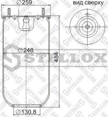 Stellox 90-47180-SX - Кожух пневматичної ресори autozip.com.ua