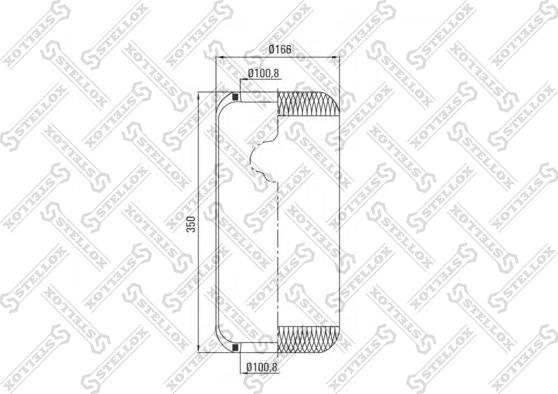 Stellox 90-08190-SX - Кожух пневматичної ресори autozip.com.ua