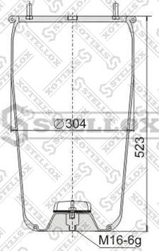 Stellox 90-08810-SX - Кожух пневматичної ресори autozip.com.ua