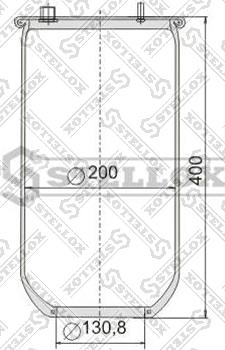 Stellox 90-08870-SX - Кожух пневматичної ресори autozip.com.ua