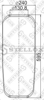 Stellox 90-08730-SX - Кожух пневматичної ресори autozip.com.ua