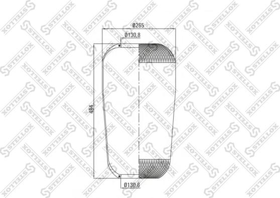 Stellox 90-07370-SX - Кожух пневматичної ресори autozip.com.ua