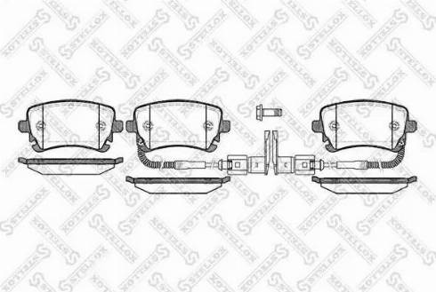 Stellox 908 002L-SX - Гальмівні колодки, дискові гальма autozip.com.ua