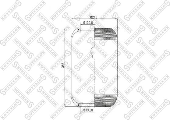 Stellox 90-36341-SX - Кожух пневматичної ресори autozip.com.ua