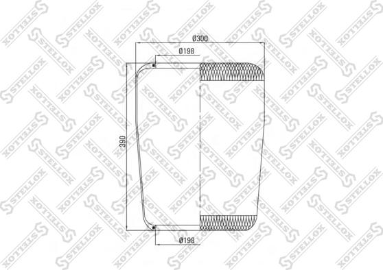 Stellox 90-36334-SX - Кожух пневматичної ресори autozip.com.ua