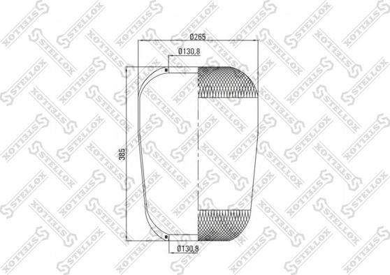 Stellox 90-36335-SX - Кожух пневматичної ресори autozip.com.ua