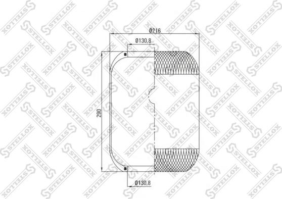 Stellox 90-36338-SX - Кожух пневматичної ресори autozip.com.ua