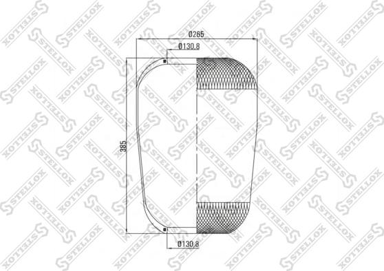 Stellox 90-36333-SX - Кожух пневматичної ресори autozip.com.ua