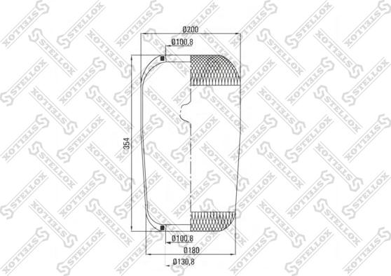 Stellox 90-36337-SX - Кожух пневматичної ресори autozip.com.ua