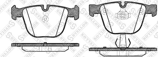 Stellox 903 000-SX - Гальмівні колодки, дискові гальма autozip.com.ua