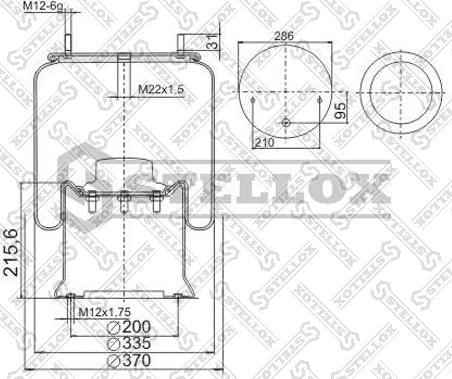 Stellox 90-29261-SX - Кожух пневматичної ресори autozip.com.ua