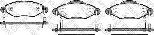 Stellox 989 002-SX - Гальмівні колодки, дискові гальма autozip.com.ua