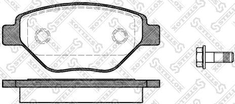 Stellox 988 000-SX - Гальмівні колодки, дискові гальма autozip.com.ua