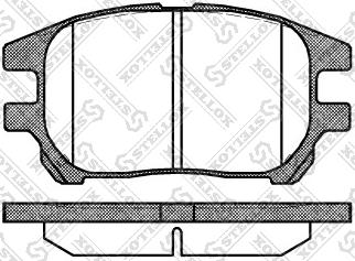 Stellox 983 000-SX - Гальмівні колодки, дискові гальма autozip.com.ua