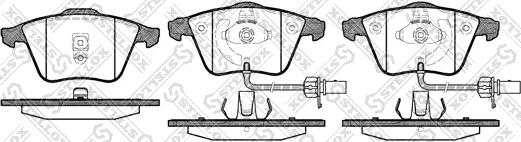 Stellox 975 002BL-SX - Гальмівні колодки, дискові гальма autozip.com.ua